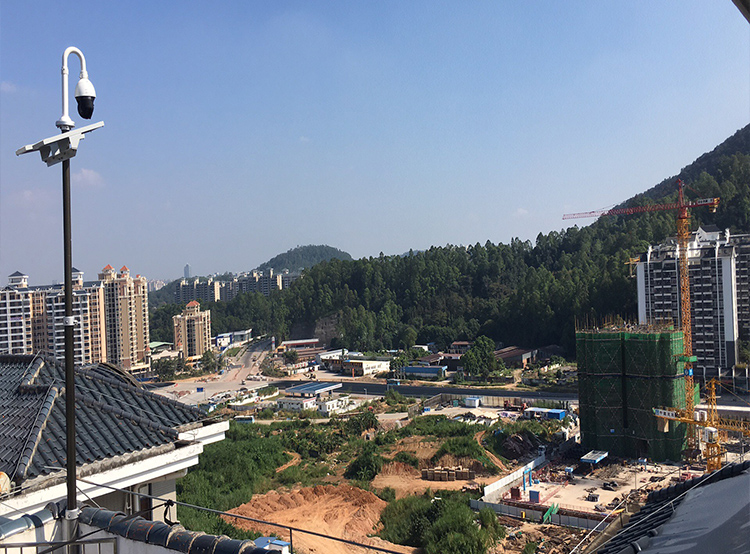 友聯(lián)哨兵建筑工地無線監(jiān)控現(xiàn)場圖